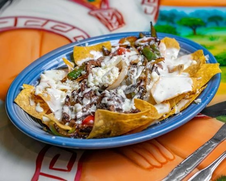 Lunch Fajita Nachos.